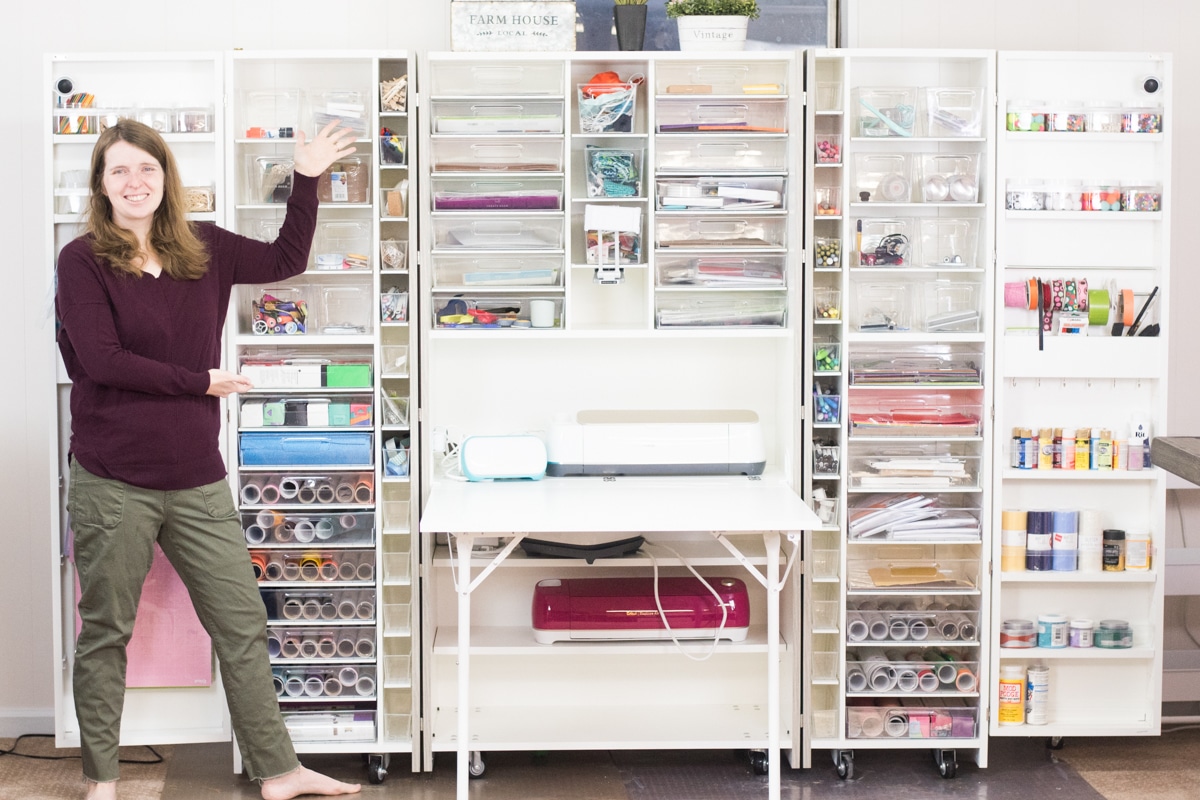 woman standing in front of dreambox