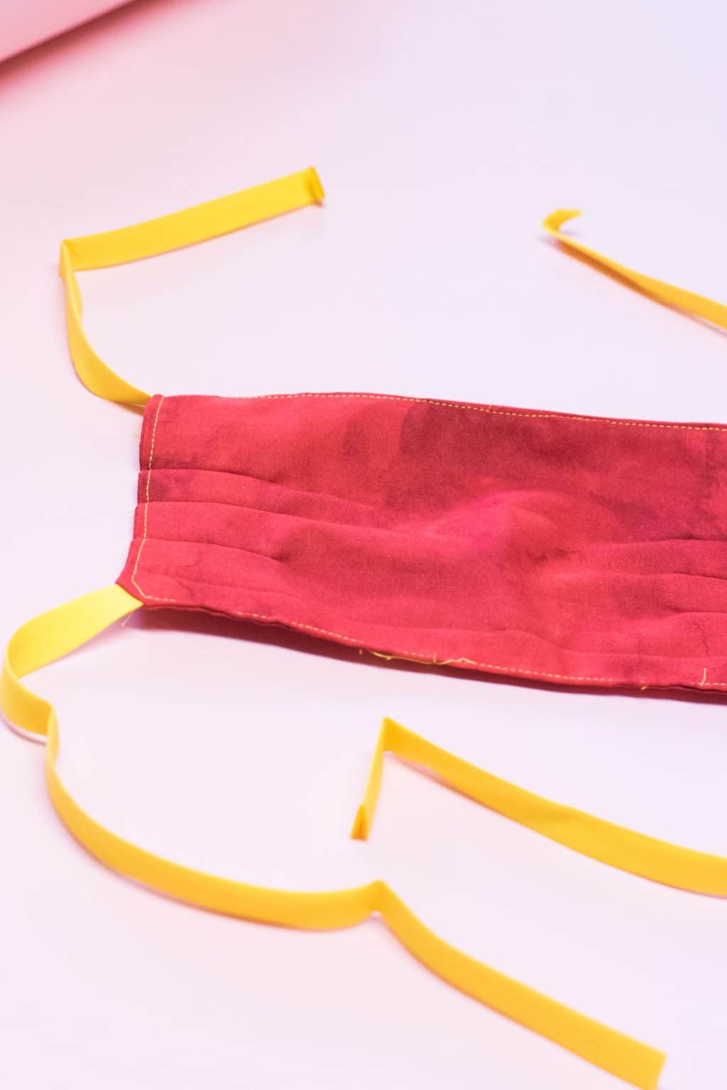 Easy DIY Face Mask with Ties (Bias Tape or Ribbon) Clarks Condensed