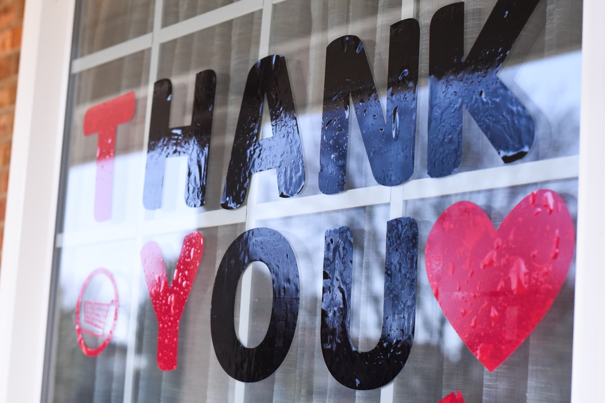 Cricut Thank you Sign