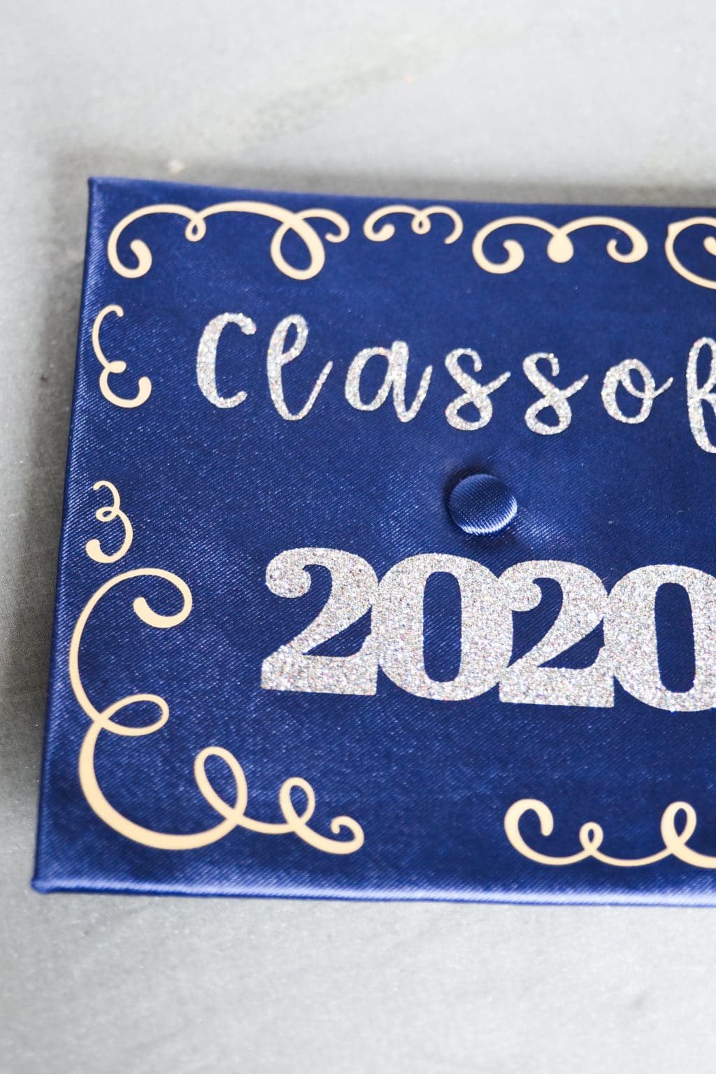 How to Decorate a Graduation Cap with Vinyl Cricut Tutorial Clarks