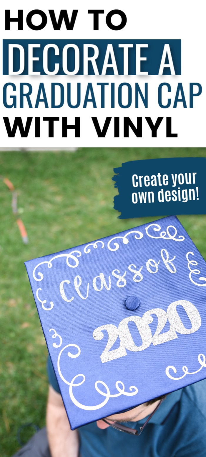 how-to-decorate-a-graduation-cap-with-vinyl-cricut-tutorial-clarks-condensed