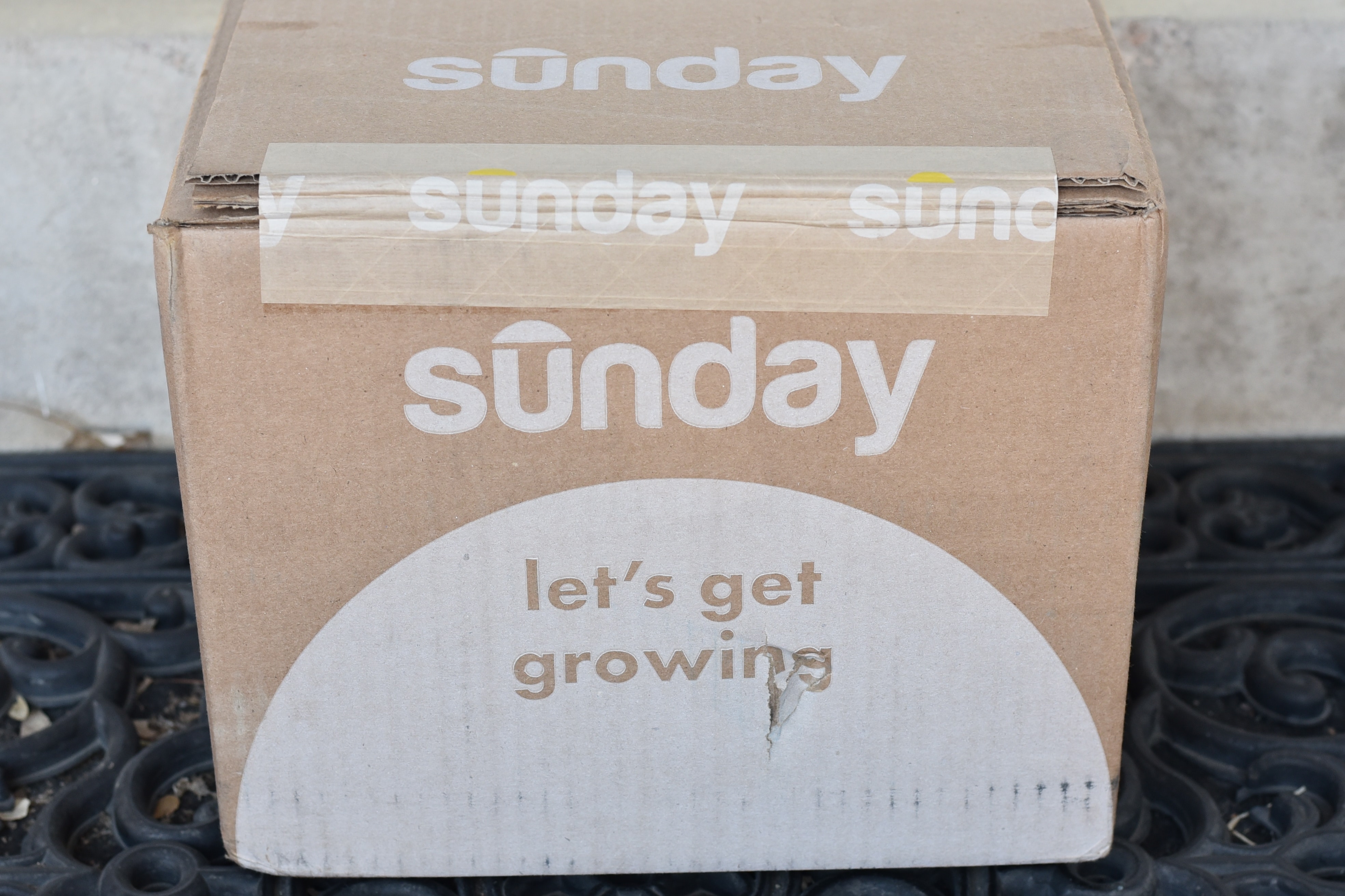 A close up of a box