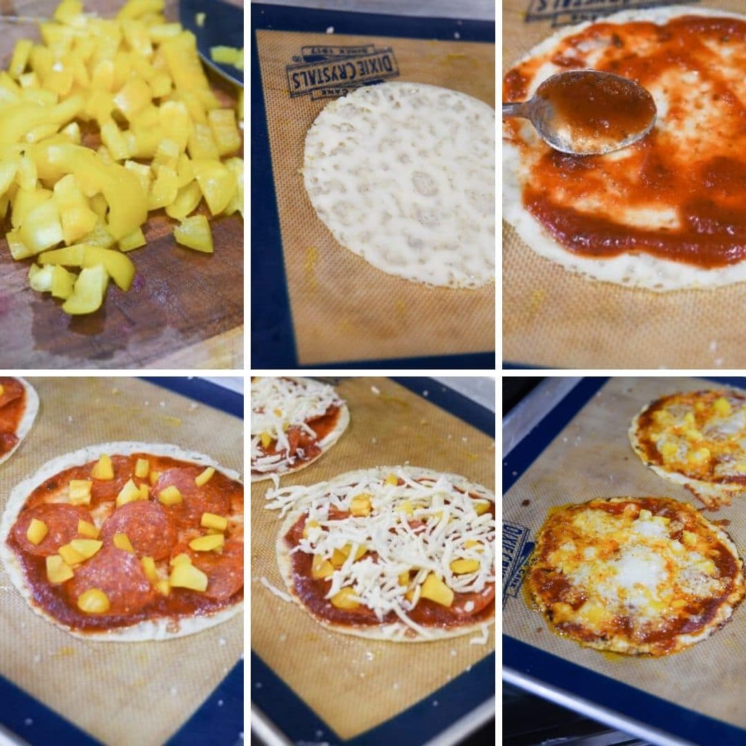 Prep steps for cheese pizza crust