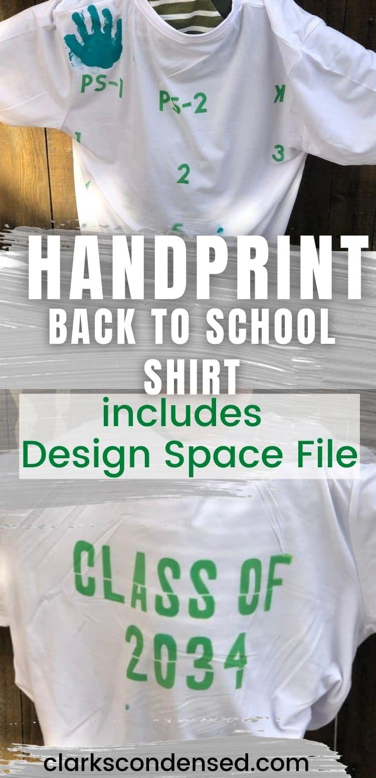 handprint back to school shirt with cricut