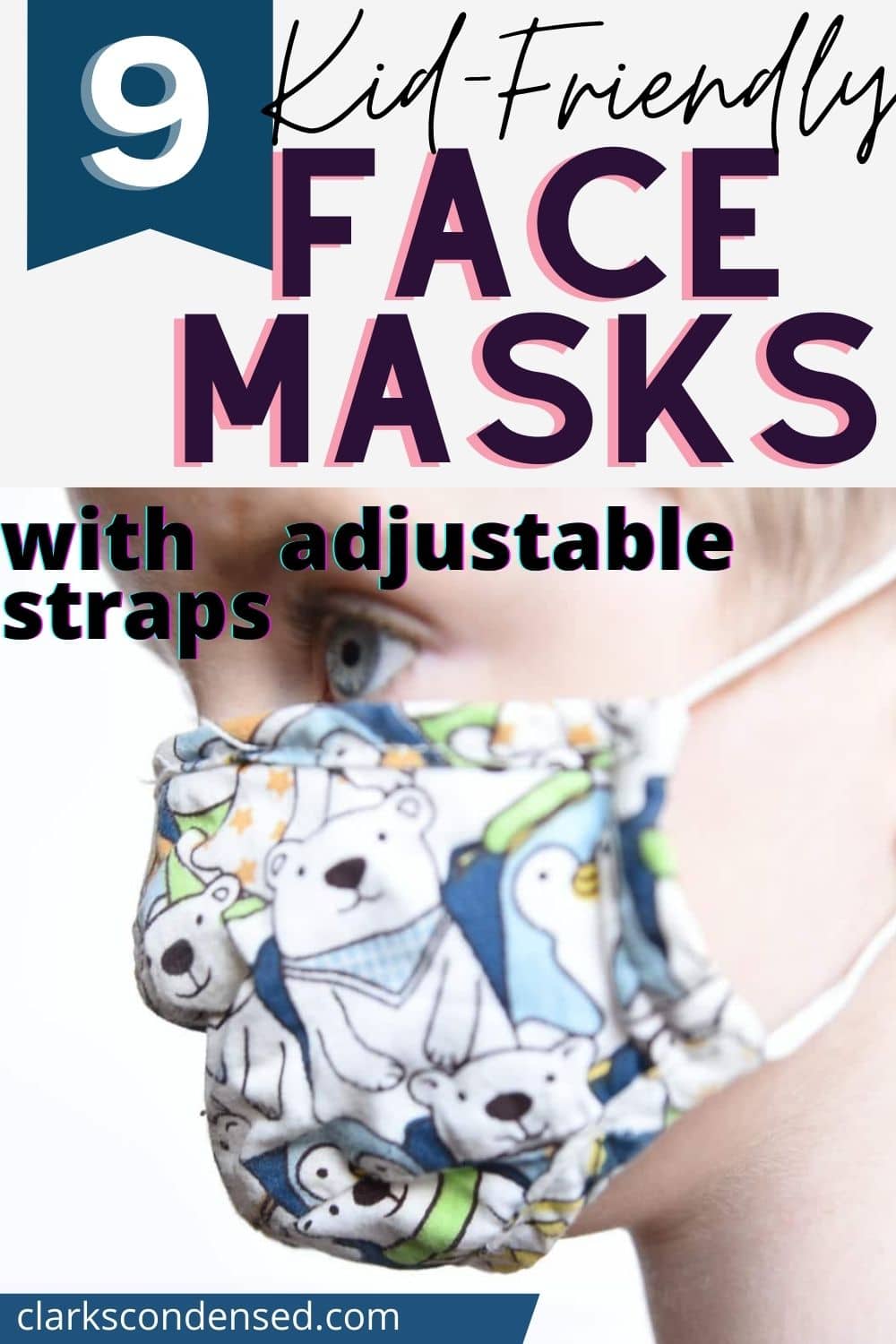 adjustable face masks for kids