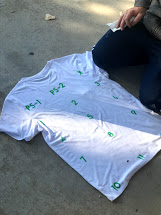 t-shirt with numbers on it