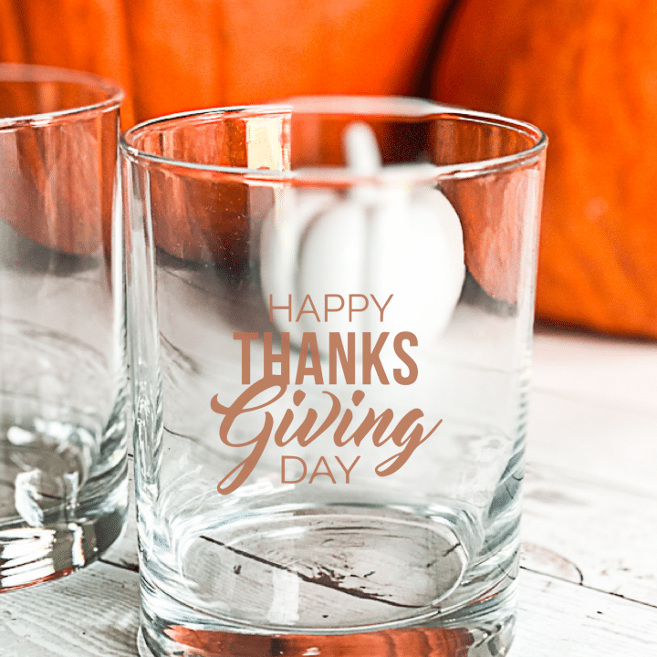DIY Thanksgiving Glasses