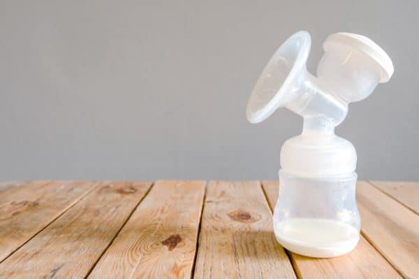 breast milk in pump