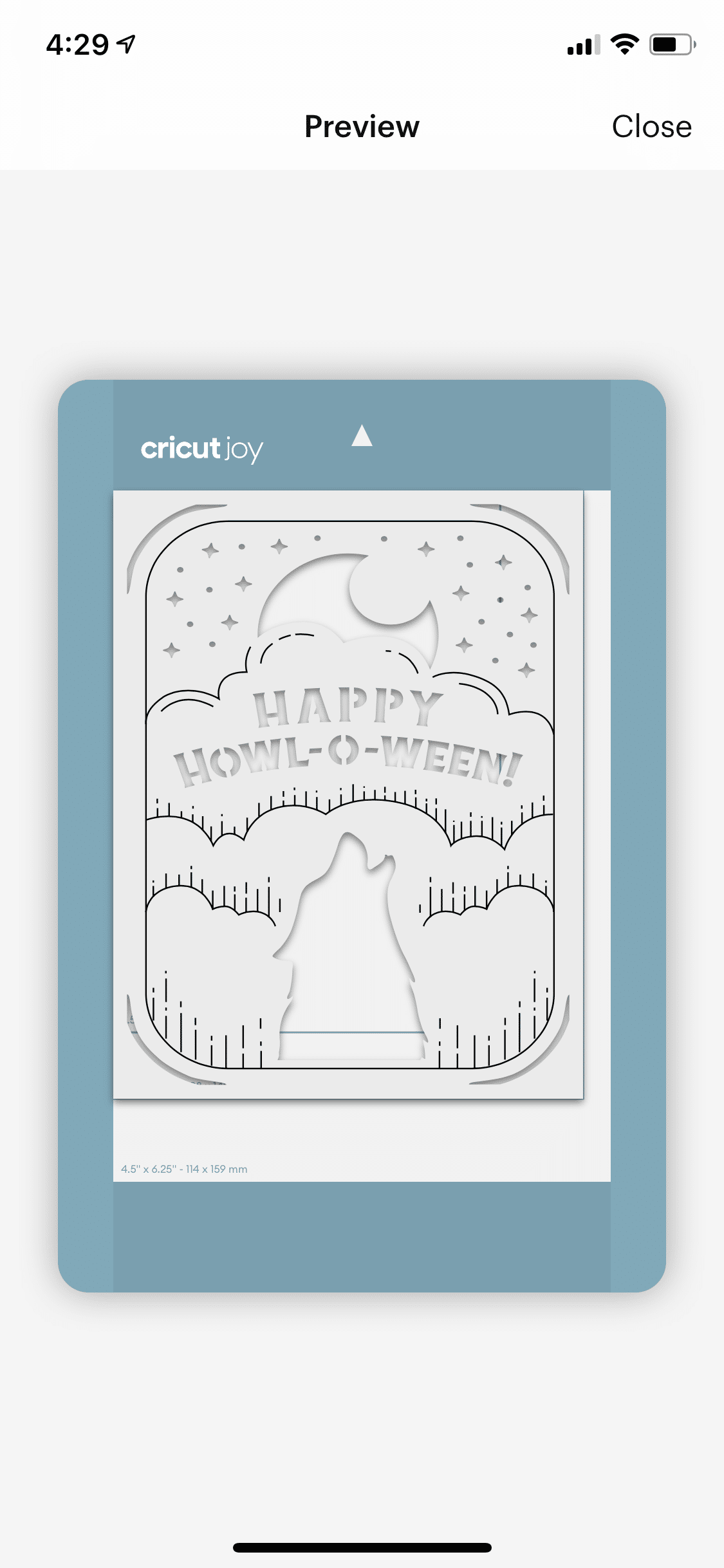 cricut joy card