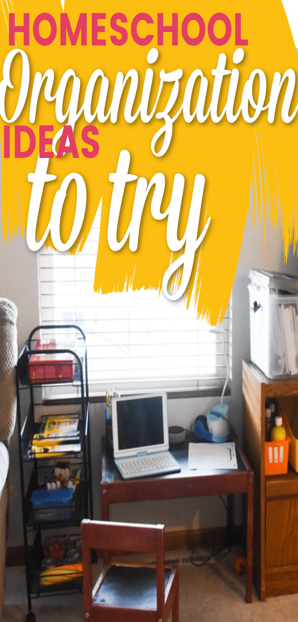 TONS of Homeschool Organization Ideas for Small Spaces