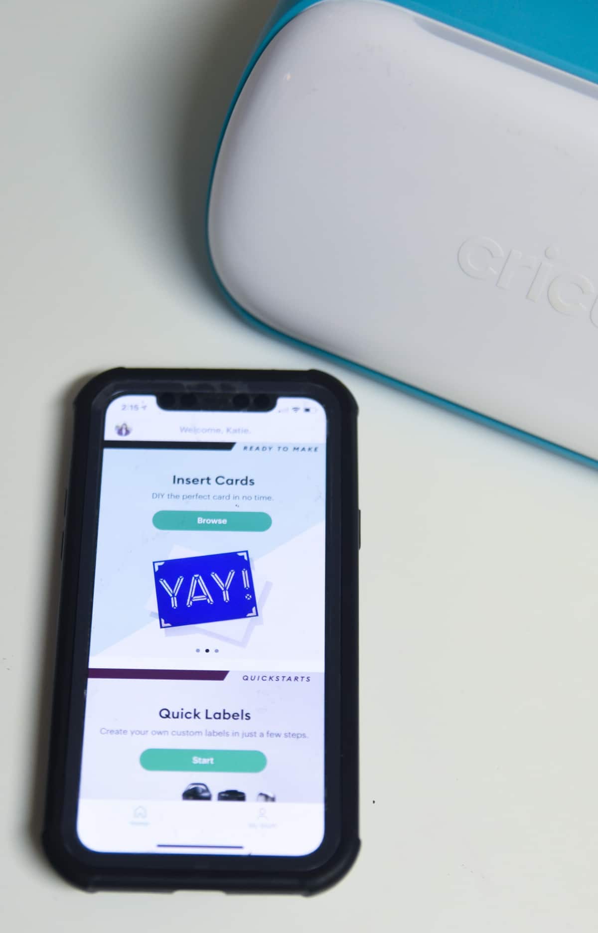 cricut joy app home screen