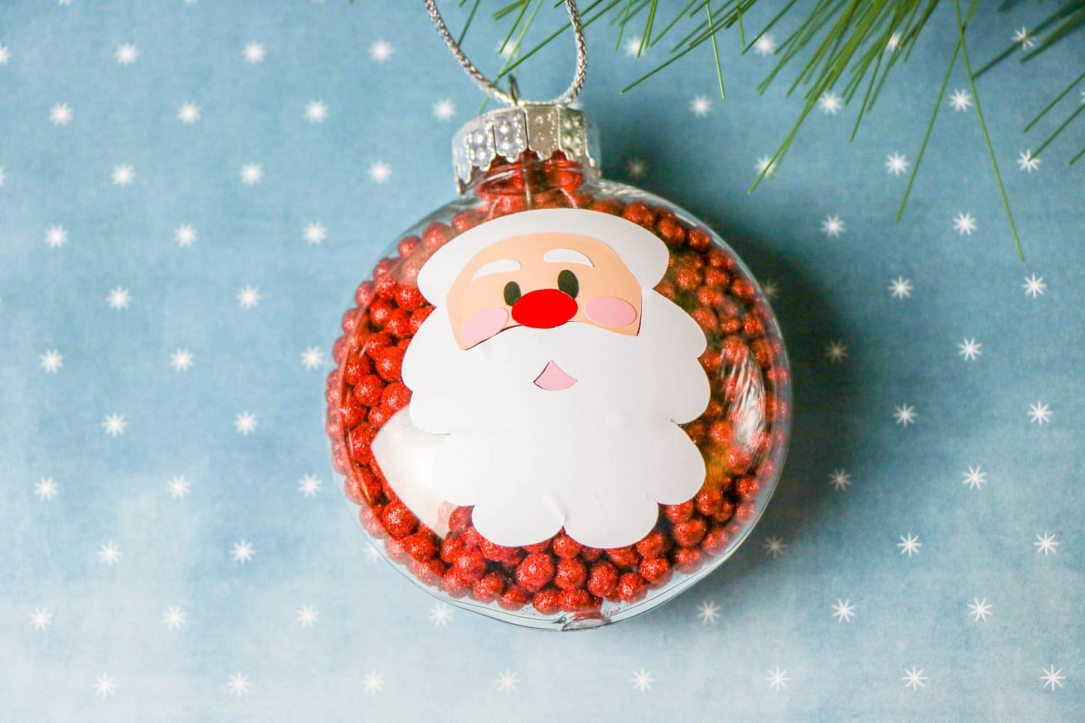 santa disc ornament