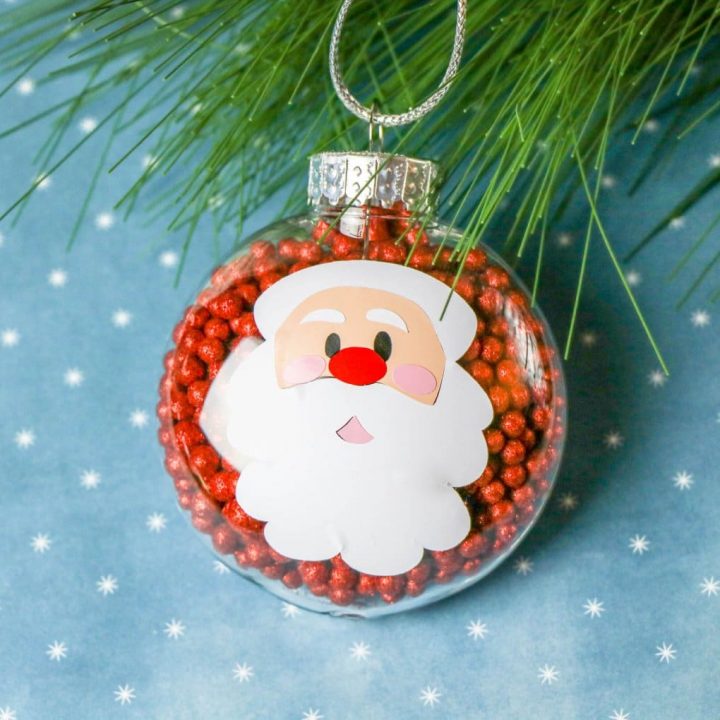 DIY Santa Claus Disc Ornament