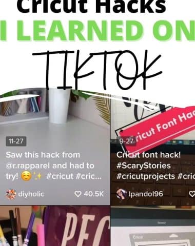 tiktok cricut hacks