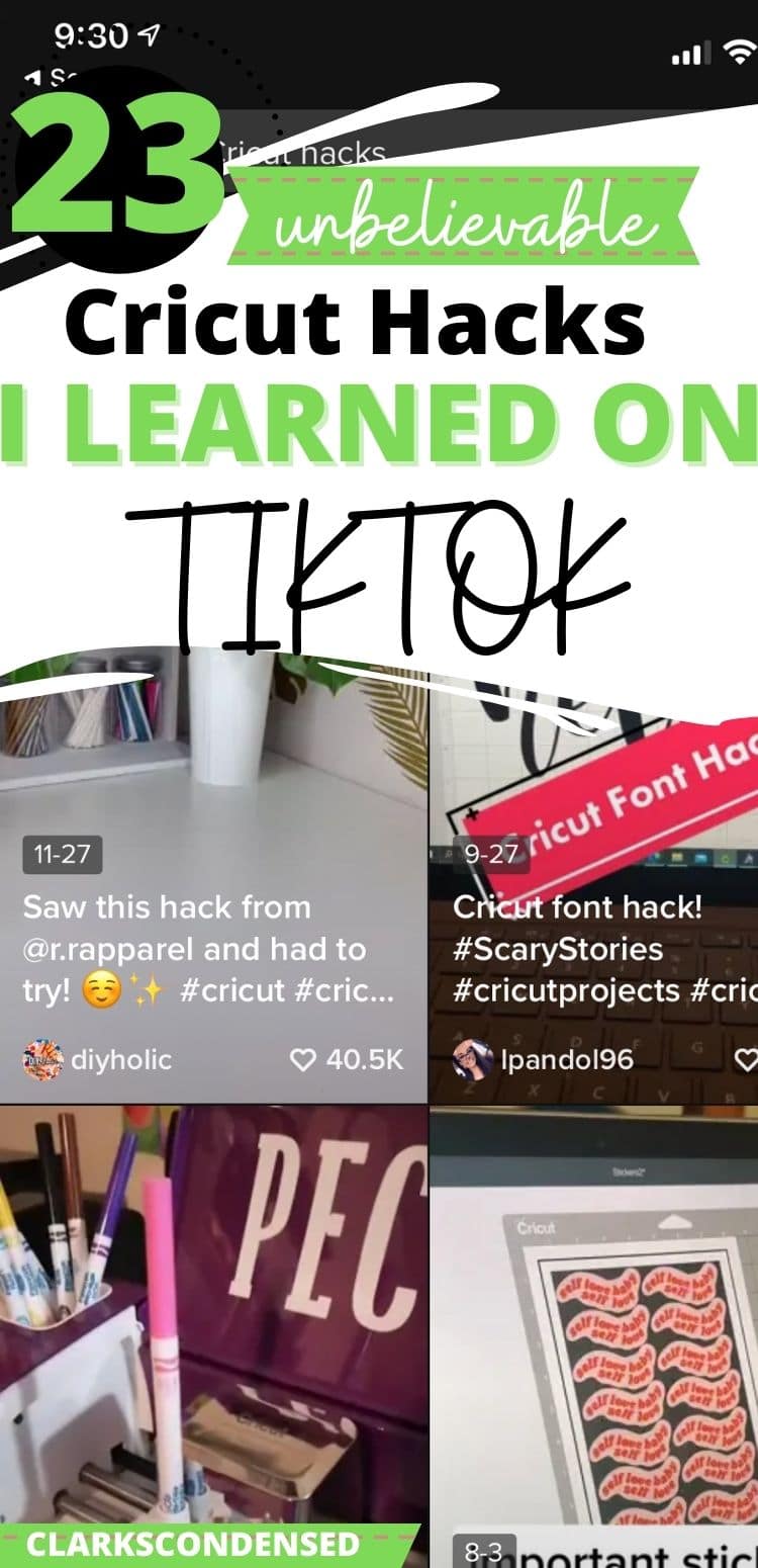 TikTok Cricut Hacks