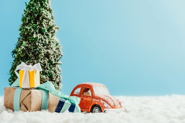 christmas tree with presents