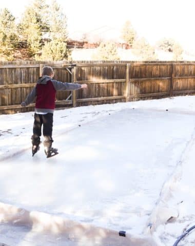 DIY Backyard ice rink