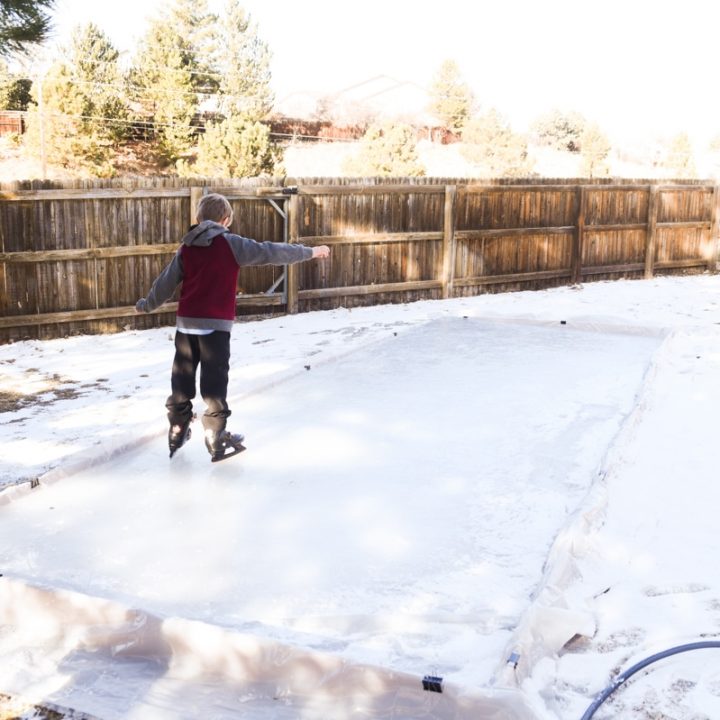 DIY Backyard ice rink