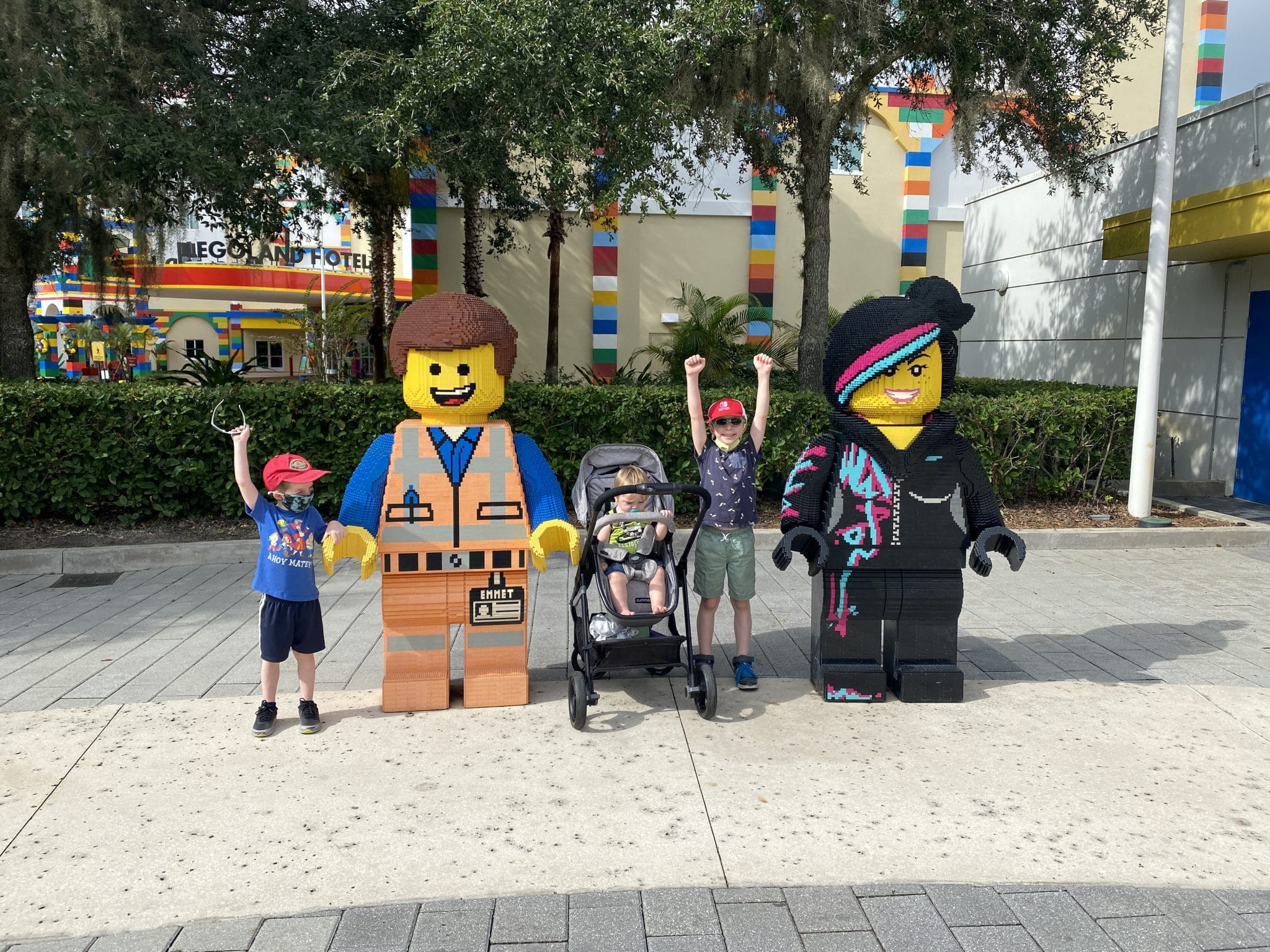 kids at legoland during covid