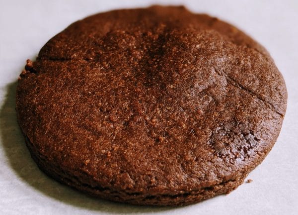 The dough was too warm when I put this in the oven and it rose and developed a bump. Still tastes great, but isn't a "thin"mint.