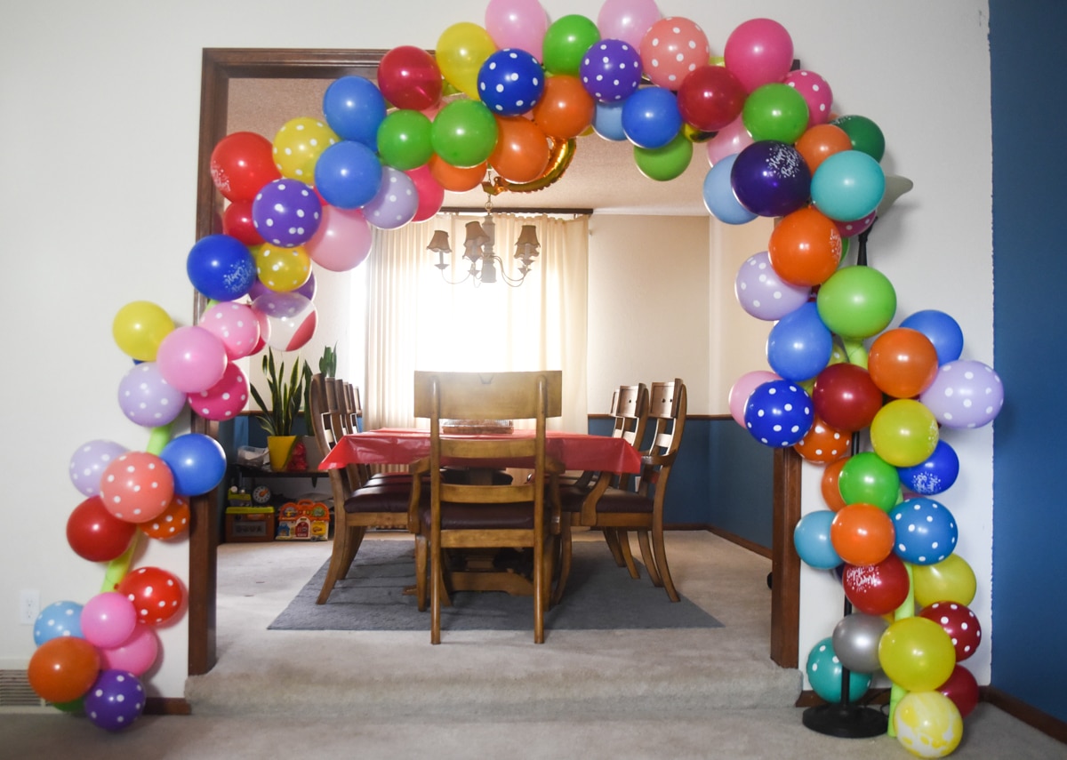 Dollar Tree Balloon Arch DIY Tutorial 2024 - Clarks Condensed