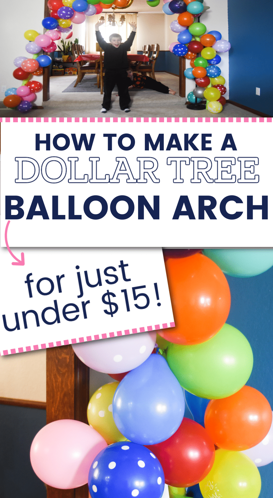 dollar tree balloon arch