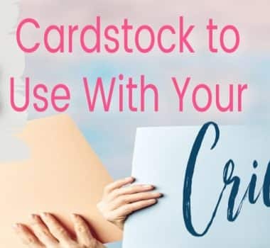 best cardstock for cricut