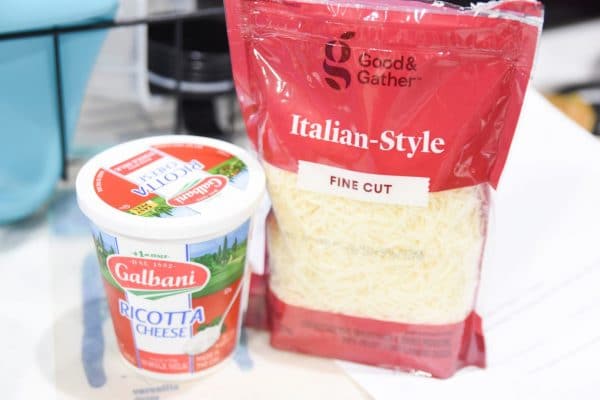 ricotta and italian style cheese