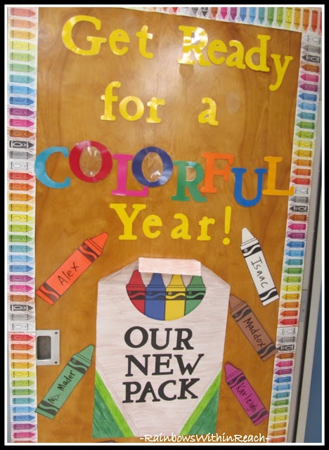 colorful year door