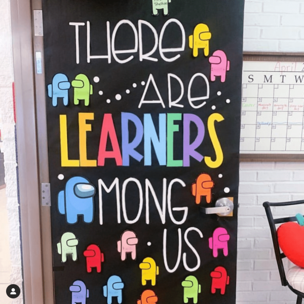 among us classroom door