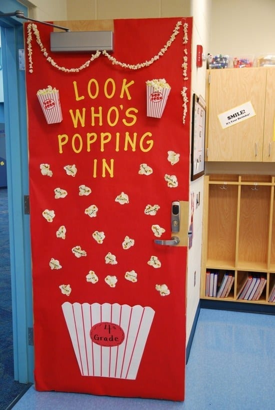 look who's popping in classroom door
