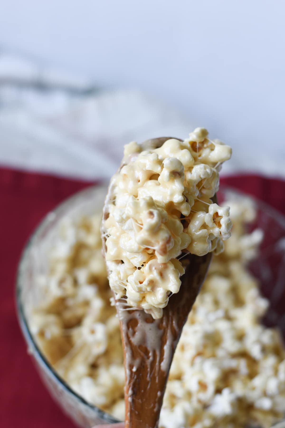 popcorn on a spoon