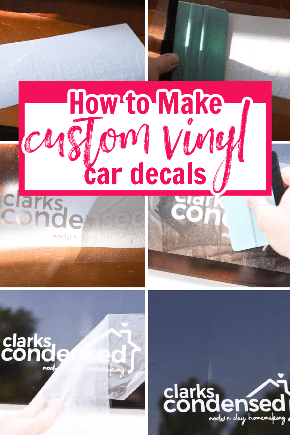 DIY Cricut Vinyl Car Decals 