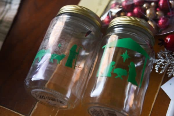 vinyl on mason jars