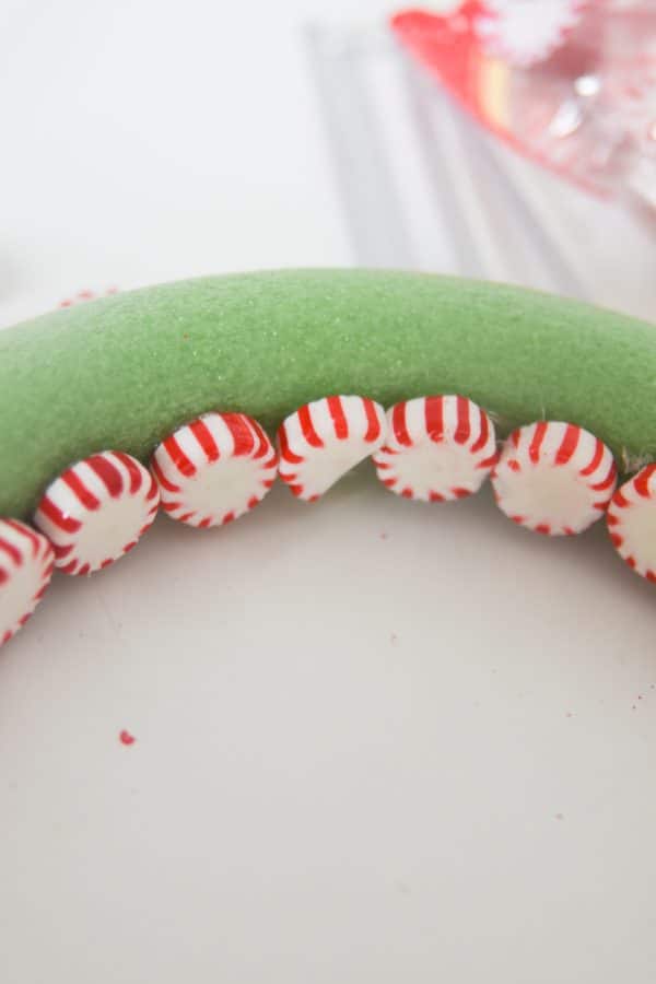 peppermint wreath