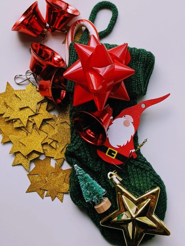 decorated stocking