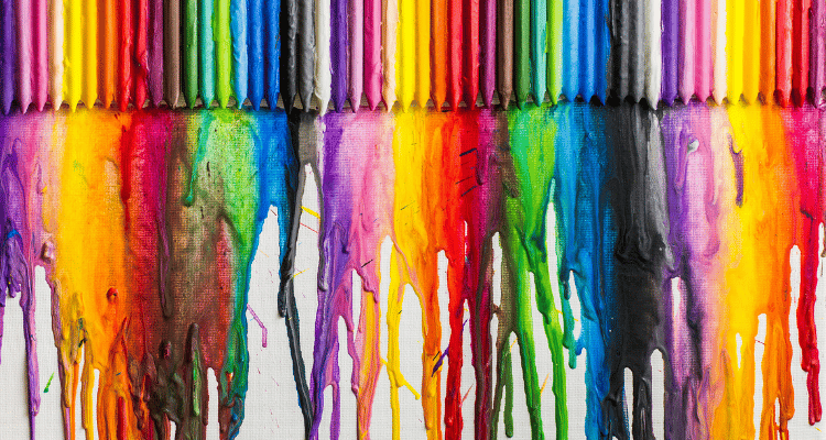 melted crayon art