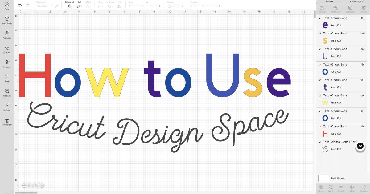 How to Use Cricut Design Space