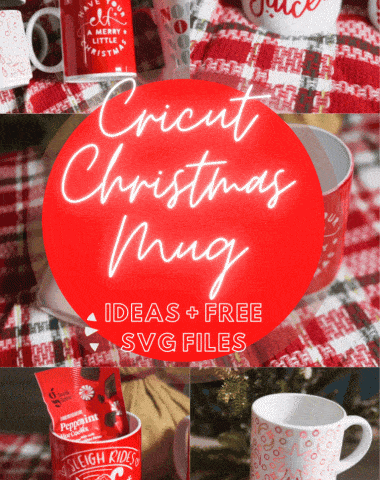 cricut christmas mugs