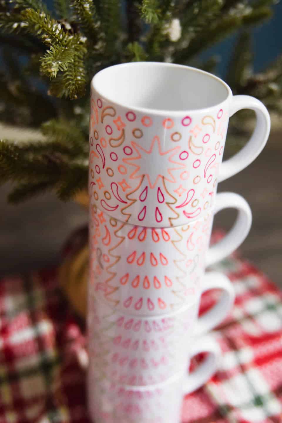 Stackable Christmas Mugs