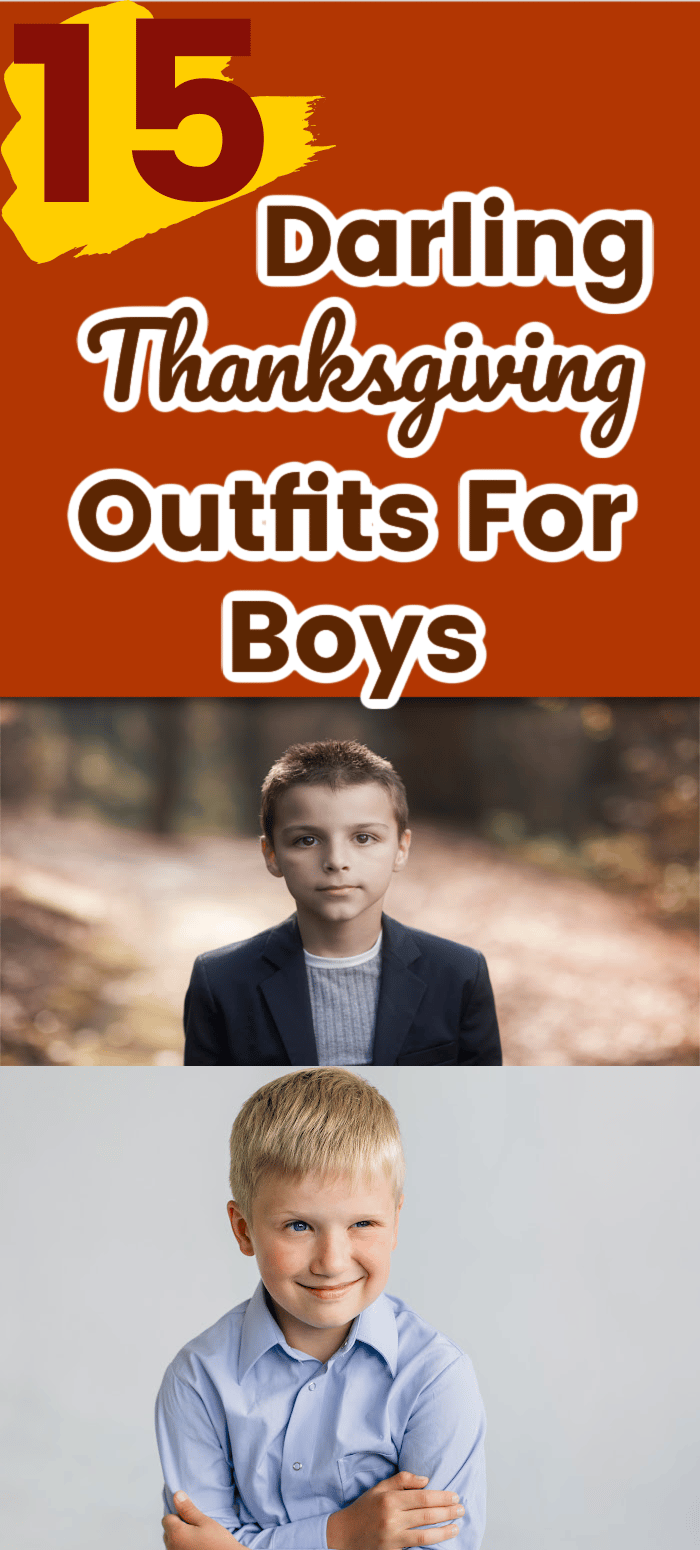 15 Darling Thanksgiving Outfits for Boys 