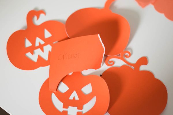 cricut cardstock pumpkins