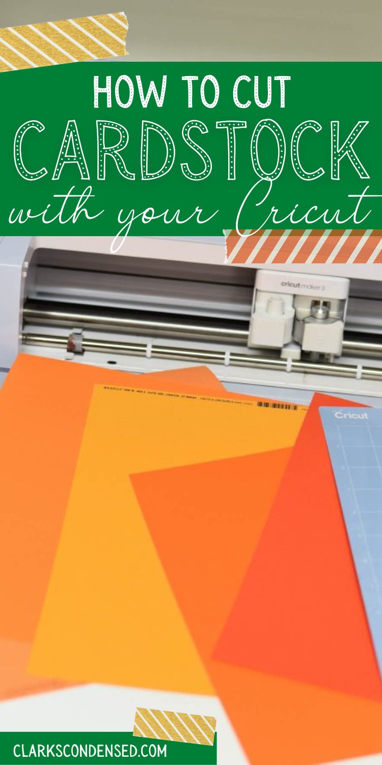 how to cut cardstock with cricut