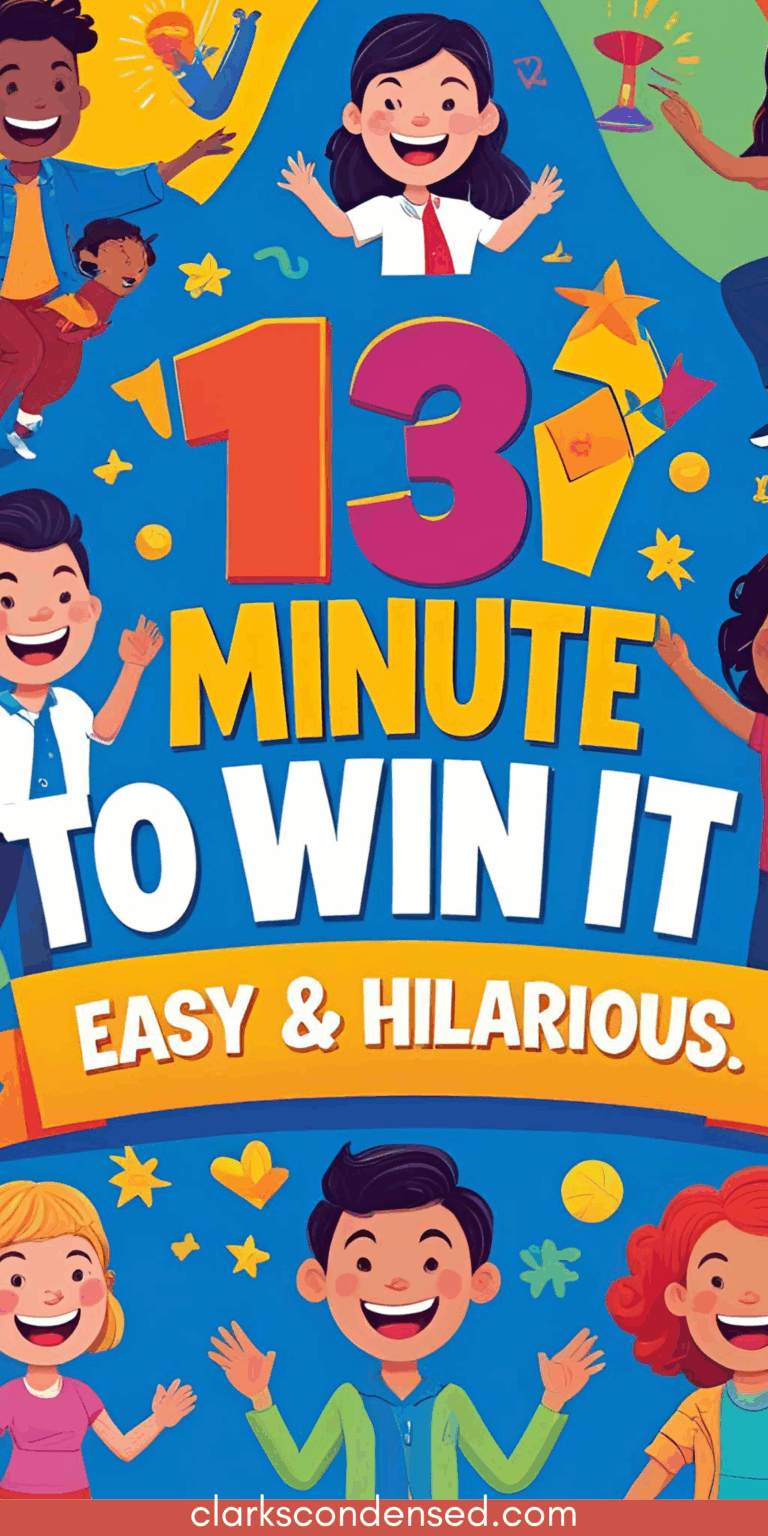 Minute to Win It Games for Kids: Fast, Fun Challenges for All Ages