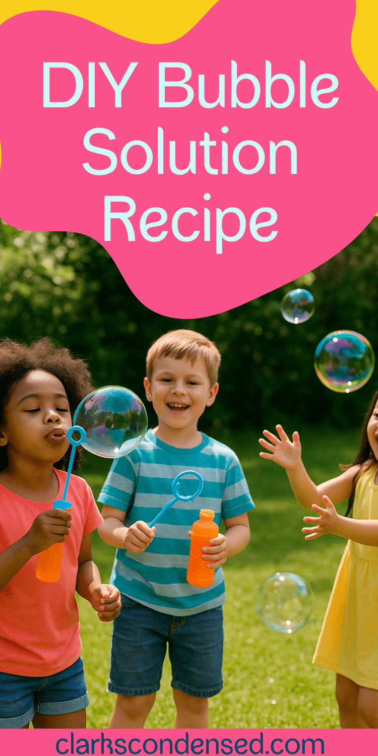 DIY Bubble Solution Recipe: How to Make the Best Homemade Bubbles