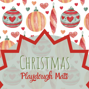 christmas playdough mats