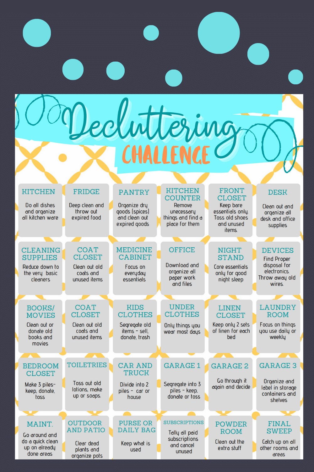 Moving Declutter Checklist Printable Hot Sex Picture